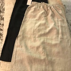 Garnet Hill linen skirts bundle